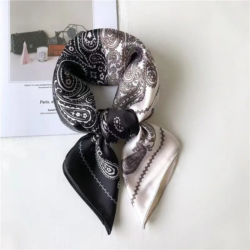 Foulard Carré Soie Floral Femme 70x70cm | MDN Store