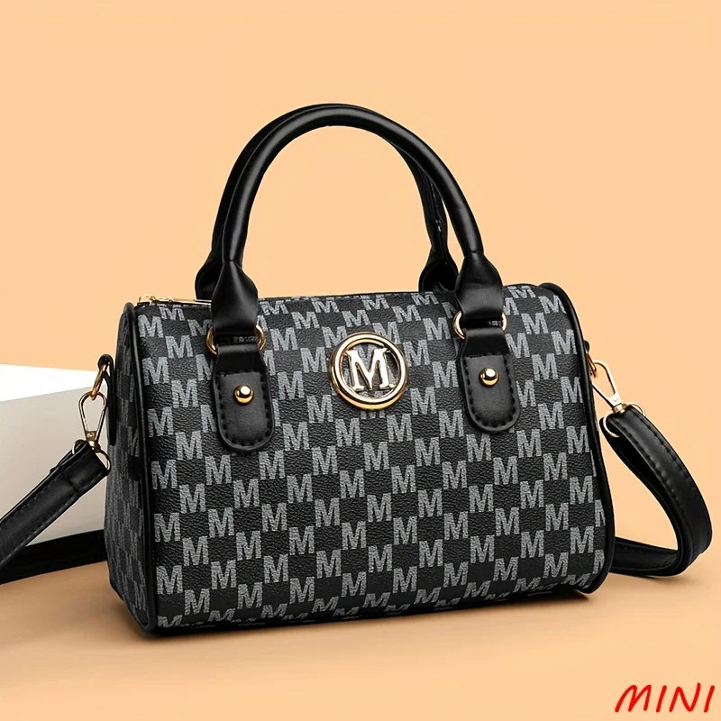 Sac Bandoulière Logo M Doré Cuir | MDN Store