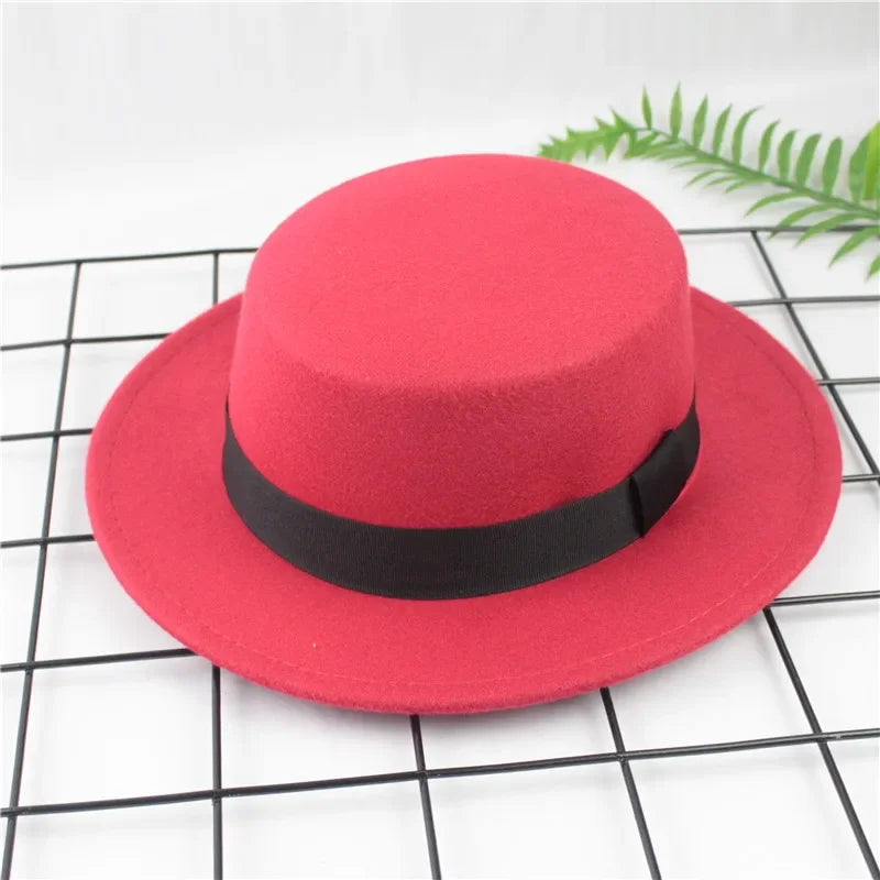 Chapeau Plat Vintage Laine Britannique | MDN