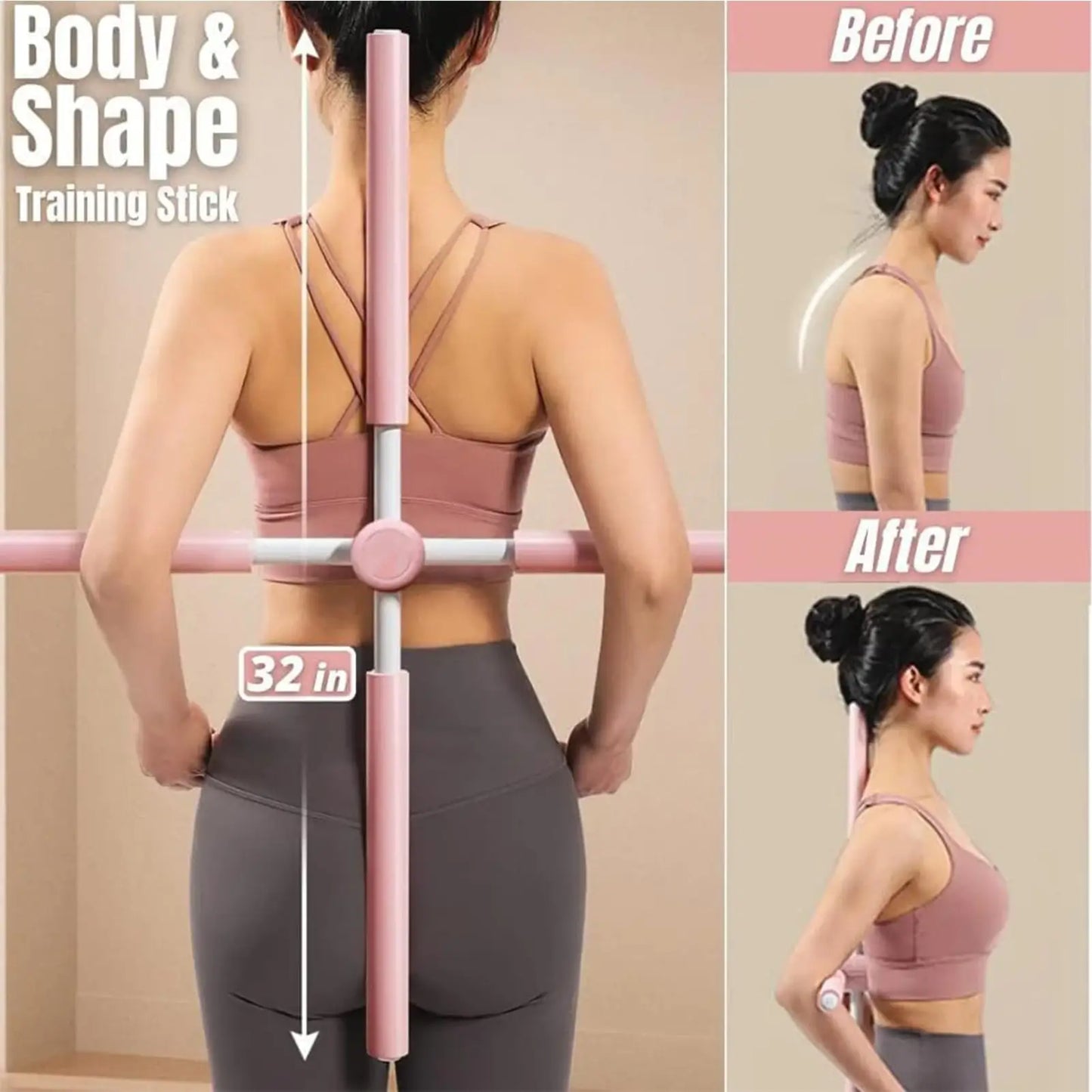 Barre Correction Posture Yoga Stretching Mobilité Fitness | MDN