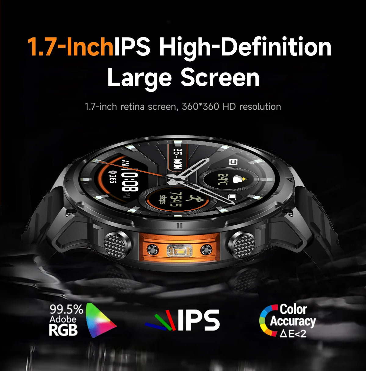 Montre GPS Militaire 1.7" 720mAh Lampe LED IP68 | MDN Store