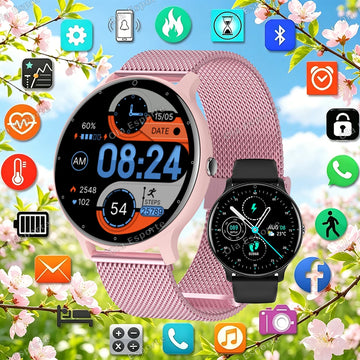 Montre Connectee Femme Sport Fitness Bluetooth IP67 Ecran Tactile | MDN Store 25