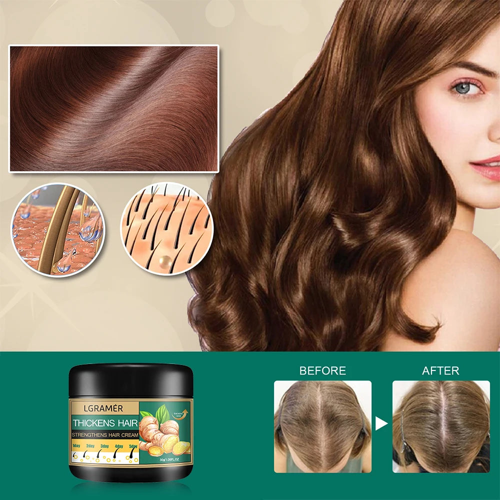 Crème Pousse Cheveux Gingembre Anti-Chute - Traitement Alopécie | MDN Store