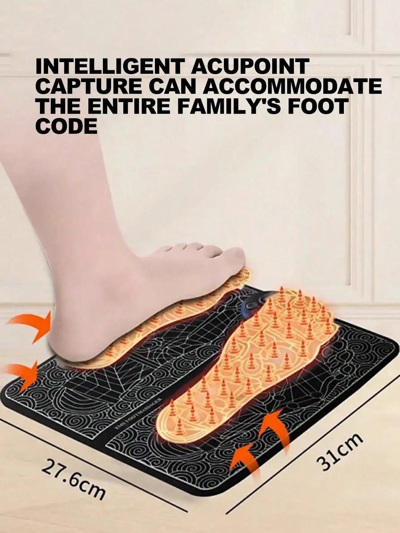 Tapis Masseur de Pieds Chauffant EMS Relaxation | MDN Store 25