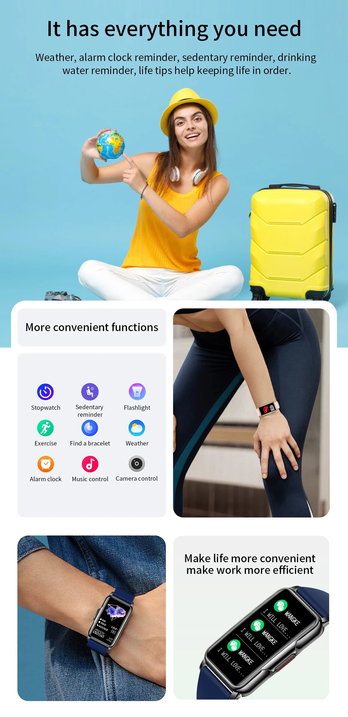 Bracelet Connecté Sport Cardiofréquencemètre SpO2 | MDN Store