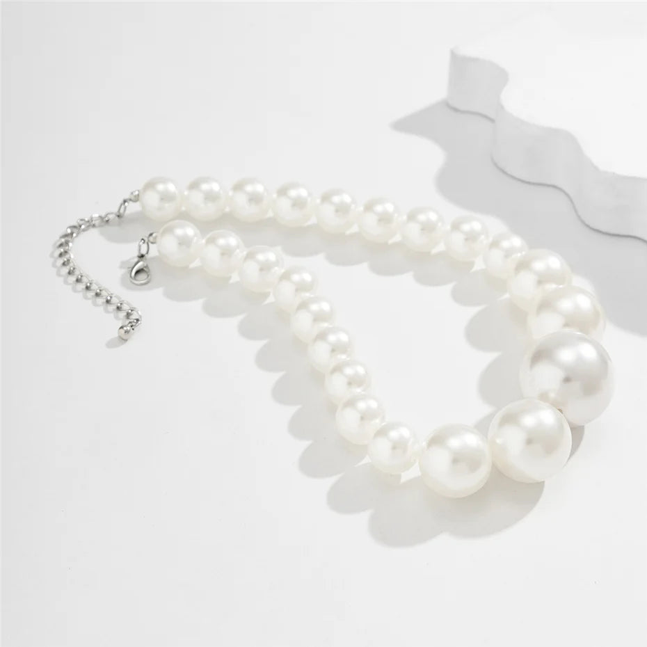 Collier Ras-de-Cou Perles Imitation Maxi | MDN Store
