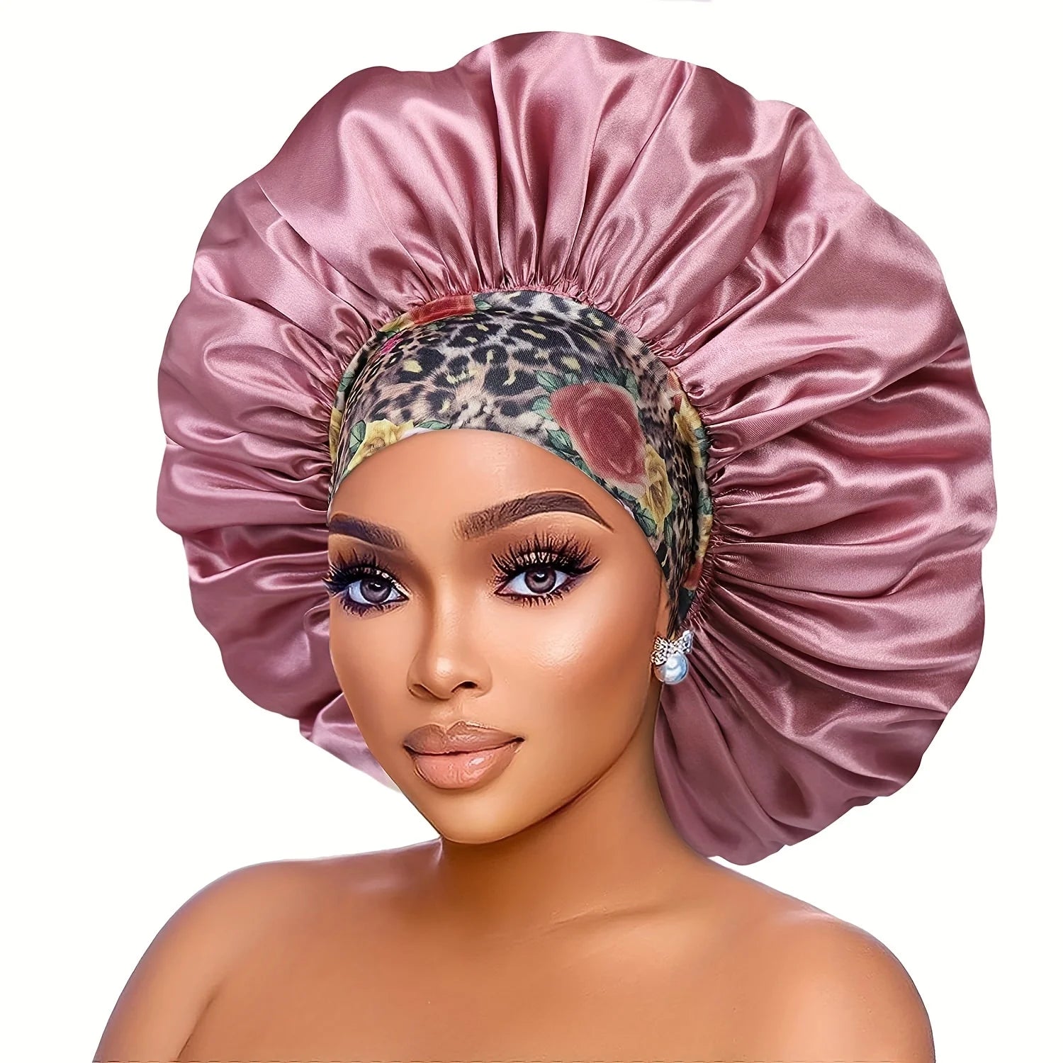 Bonnet Nuit Satin Fleurs | MDN Store