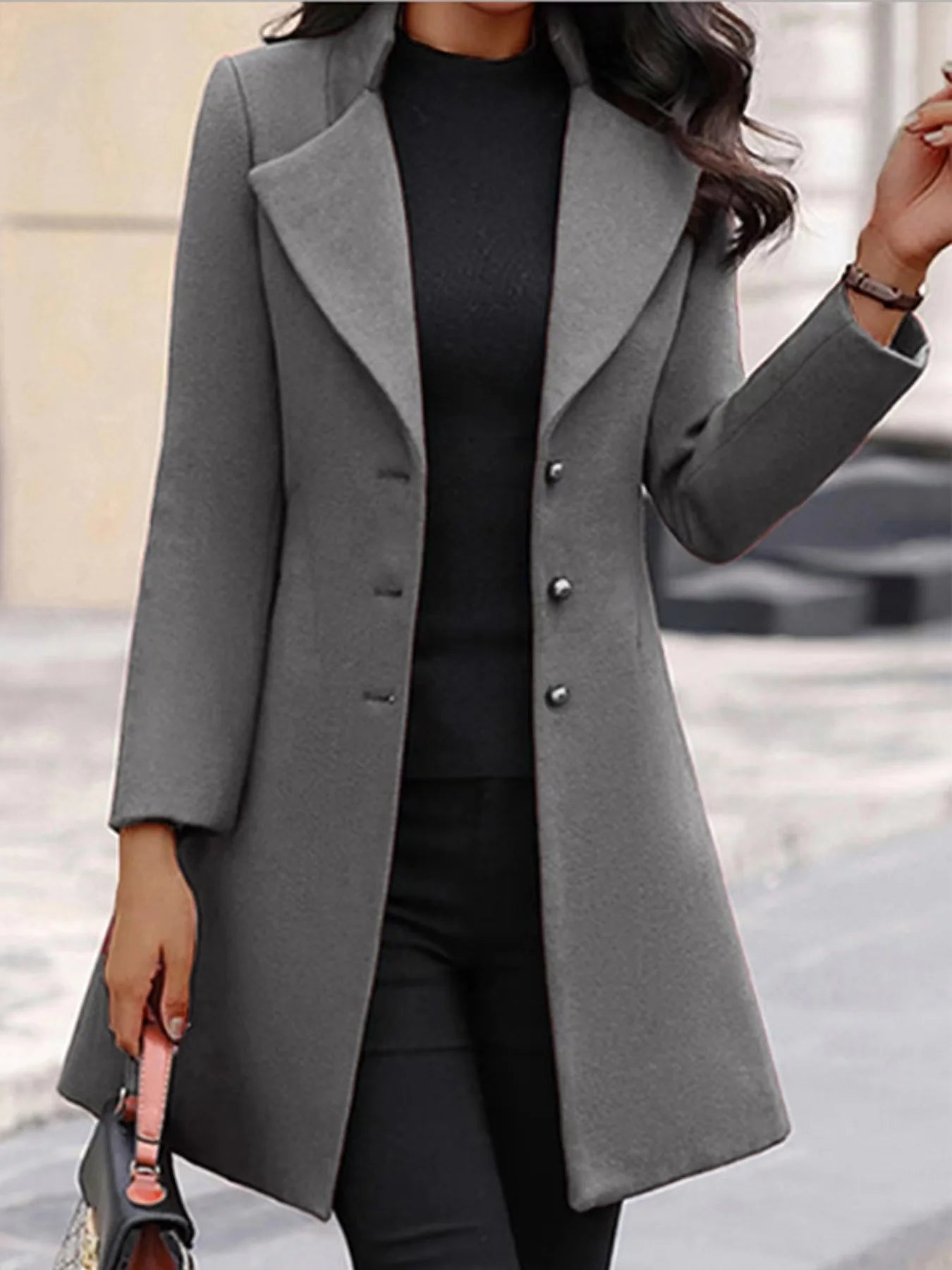 Manteau Femme Laine Mi-Long Coréen - Coupe Élégante Hiver Chaud Style Européen | MDN