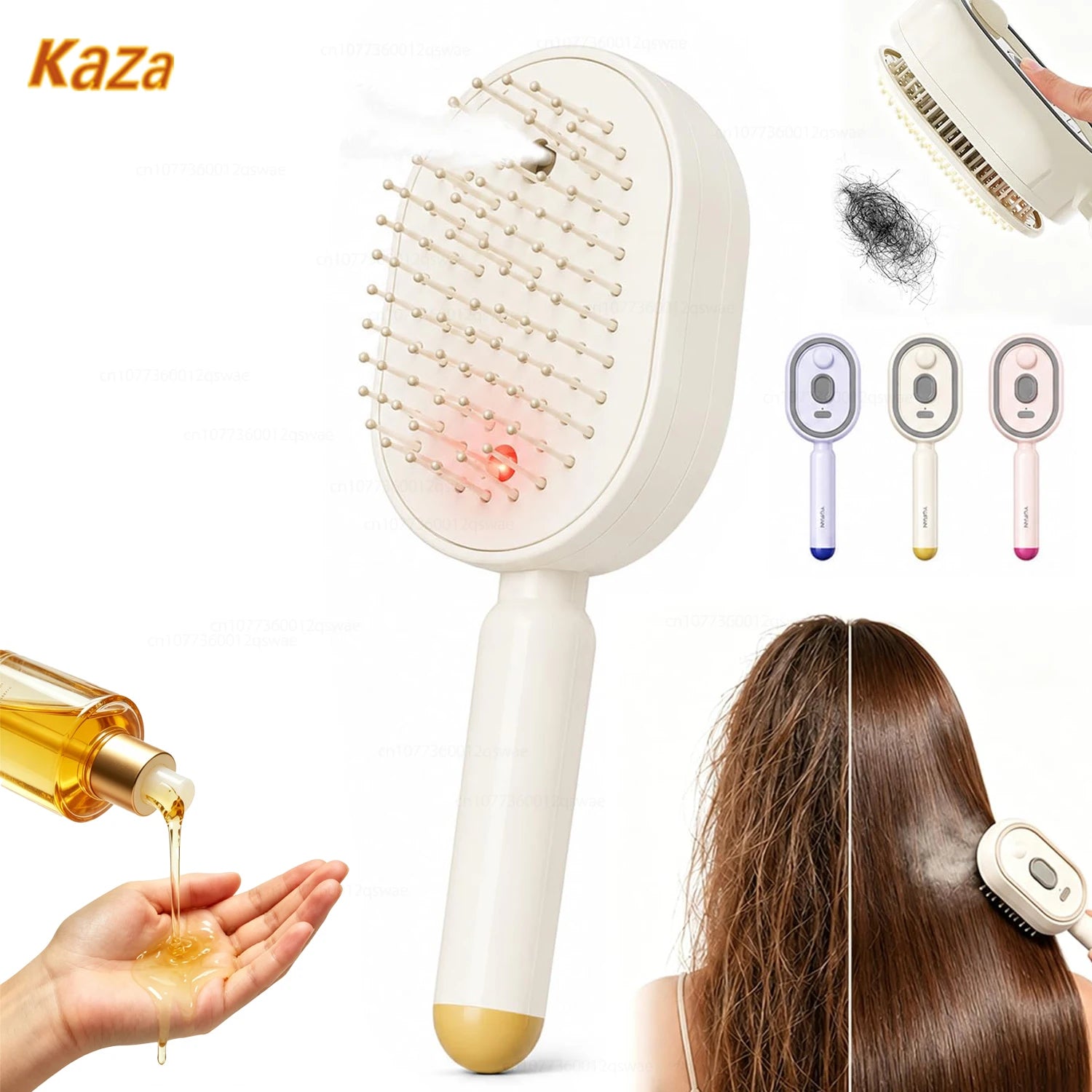 Brosse Cheveux Electrique Vapeur Rechargeable USB Antistatique | MDN Store 25