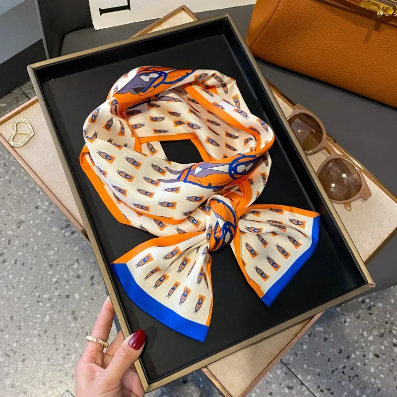 Foulard Soie Long Étroit Femme Cravate | MDN Store