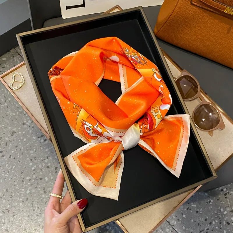 Foulard Soie Long Étroit Femme Cravate | MDN Store