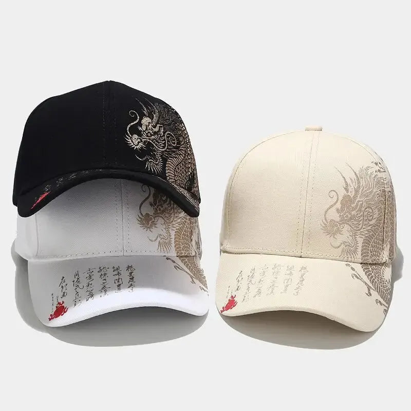 Casquette Baseball Dragon Style Chinois Femme Coton Reglable | MDN Store 25
