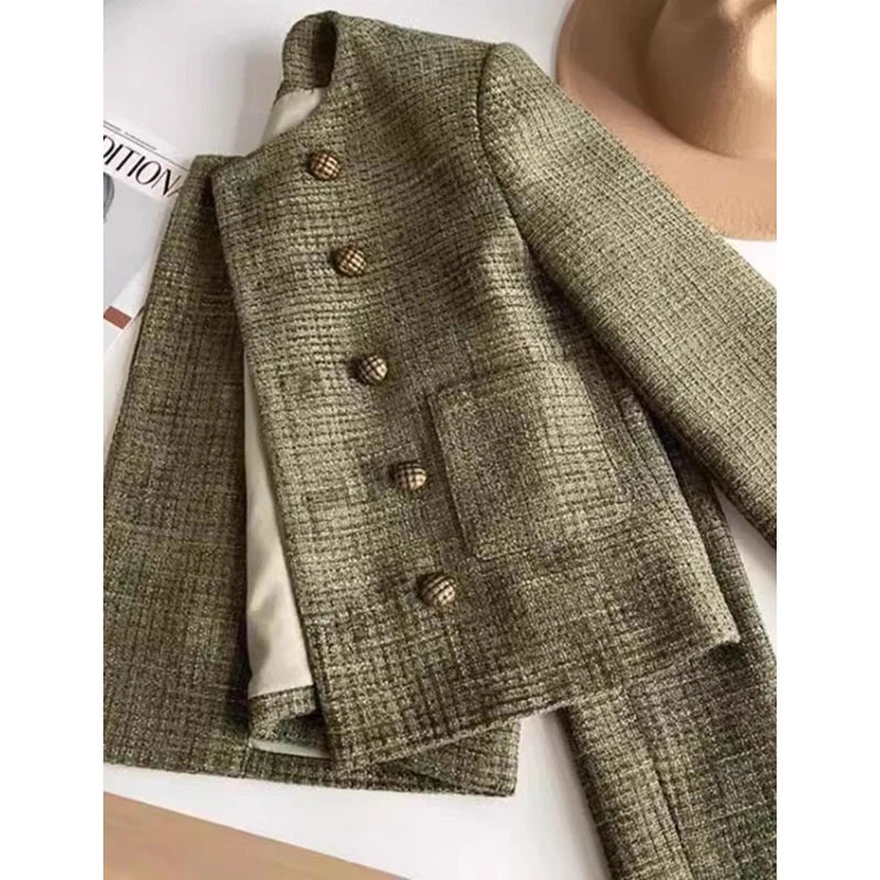 Veste Tweed Élégante Poches | MDN
