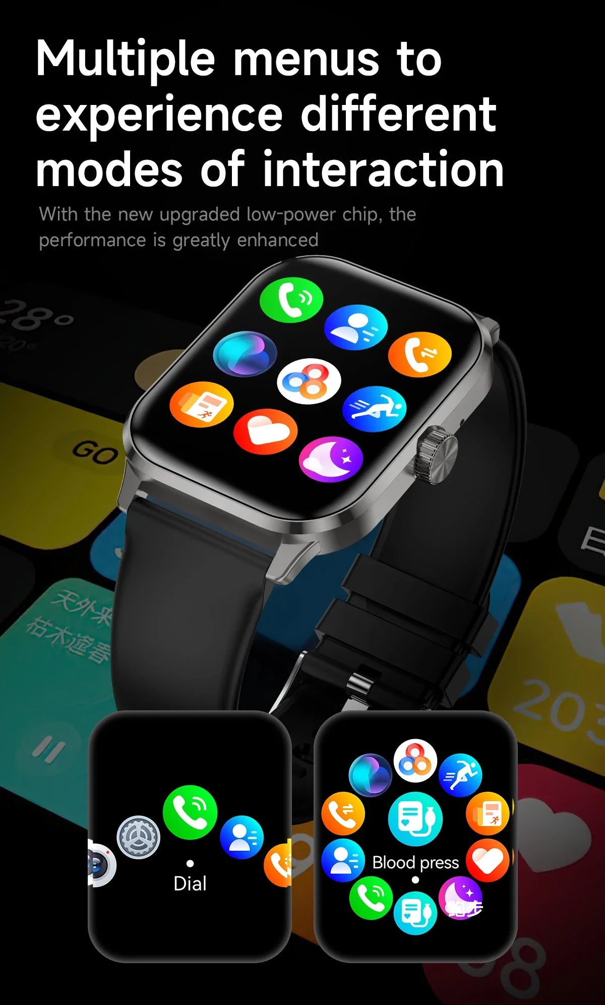 Montre Connectée Ultra-Fine 1.99" Appels Bluetooth GPS | MDN Store