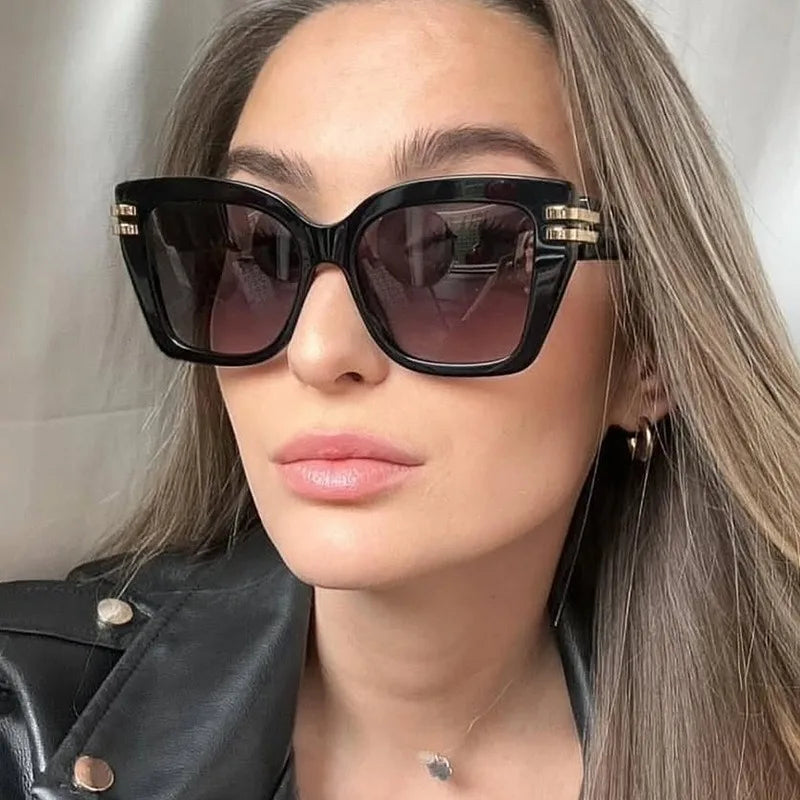 Lunettes Soleil Carré Vintage Rivet | MDN Store