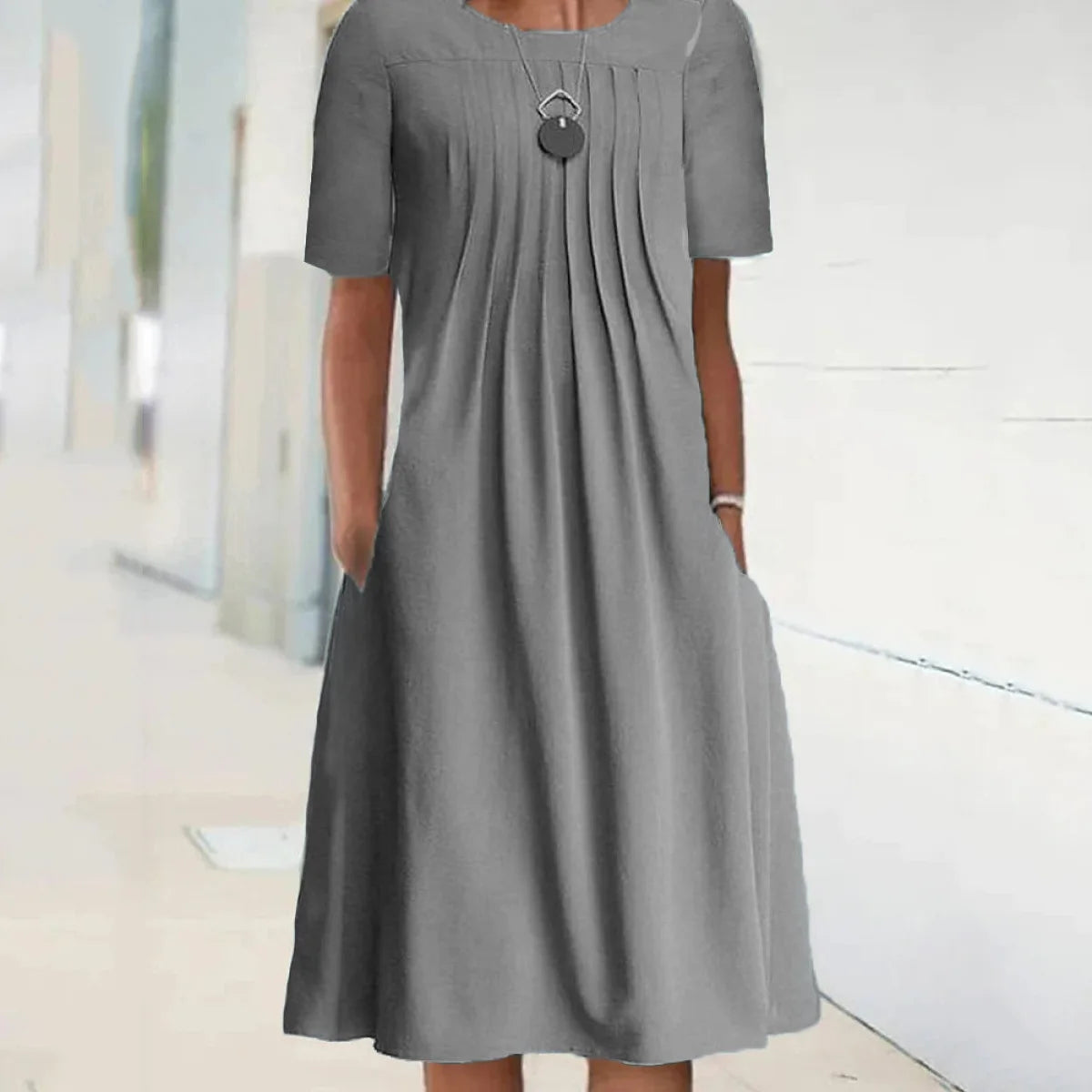 Robe Longue Femme Bohème Fleurie Volants Poches Été | MDN Store