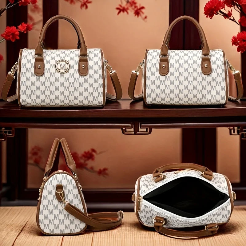 Sac Bandoulière Logo M Doré Cuir | MDN Store
