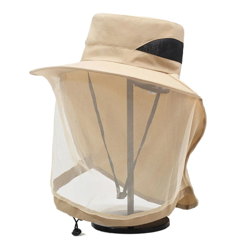 Chapeau Pêche Moustiquaire Anti-Insectes Vert | MDN Store