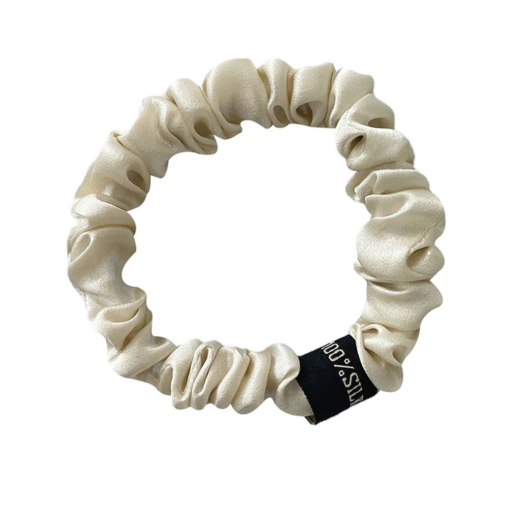 Chouchou Soie de Mûrier 100% Pure 19 Momme - Élastique Cheveux Premium | MDN Store