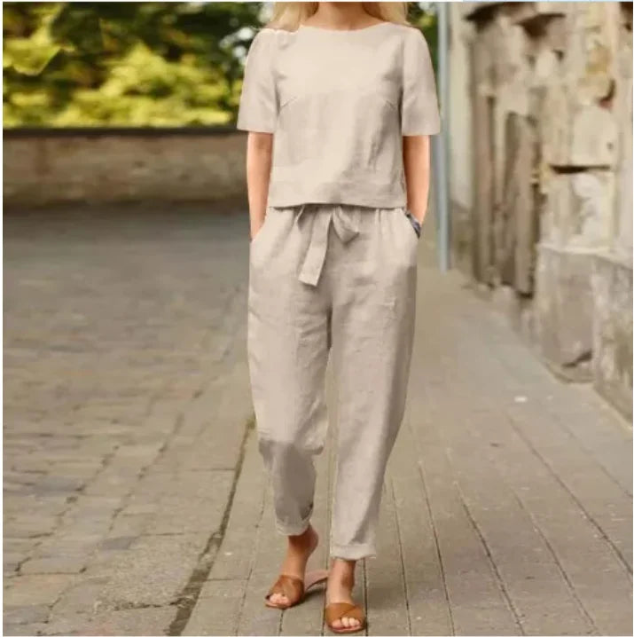Ensemble Chemise Pantalon Coton Lin Été | MDN Store