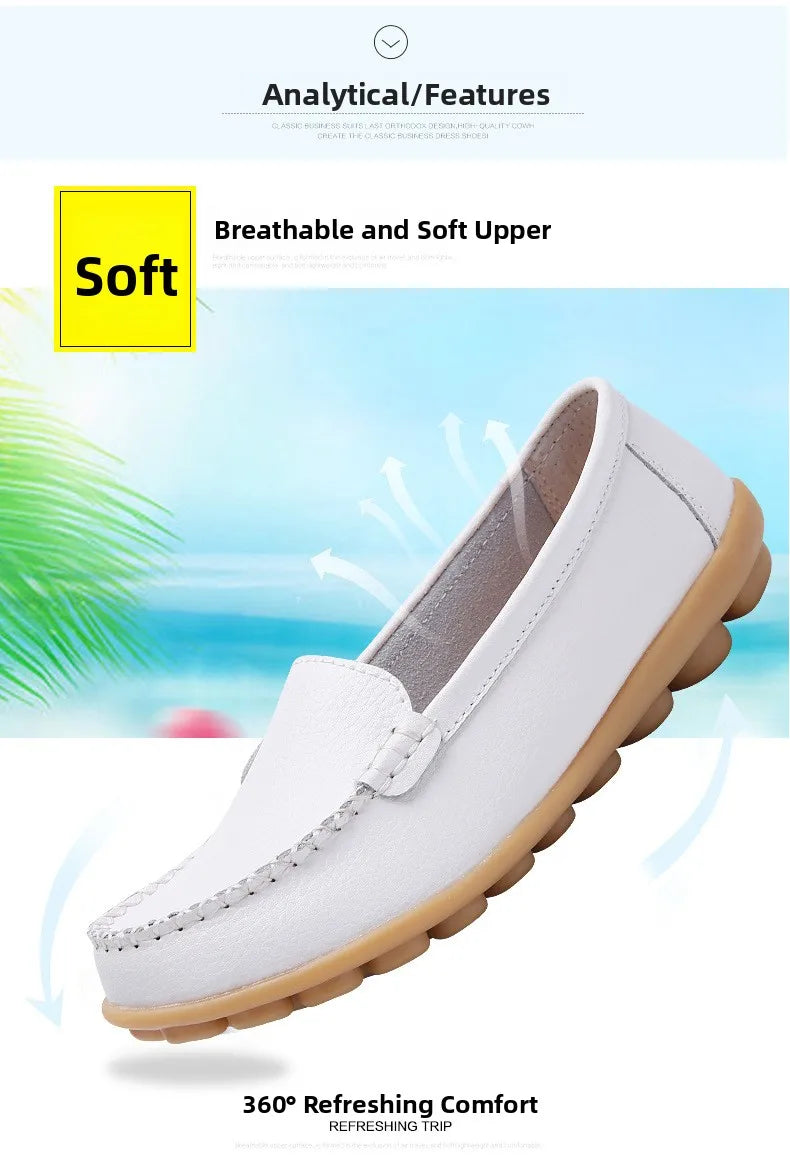 Chaussures Cuir Confort Slip-On Respirantes | MDN