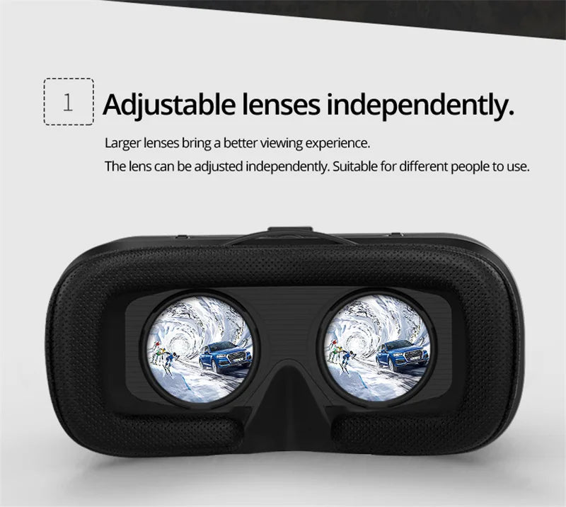 Casque VR Shinecon 10.0 - Lunettes 3D Réalité Virtuelle pour Smartphone | MDN