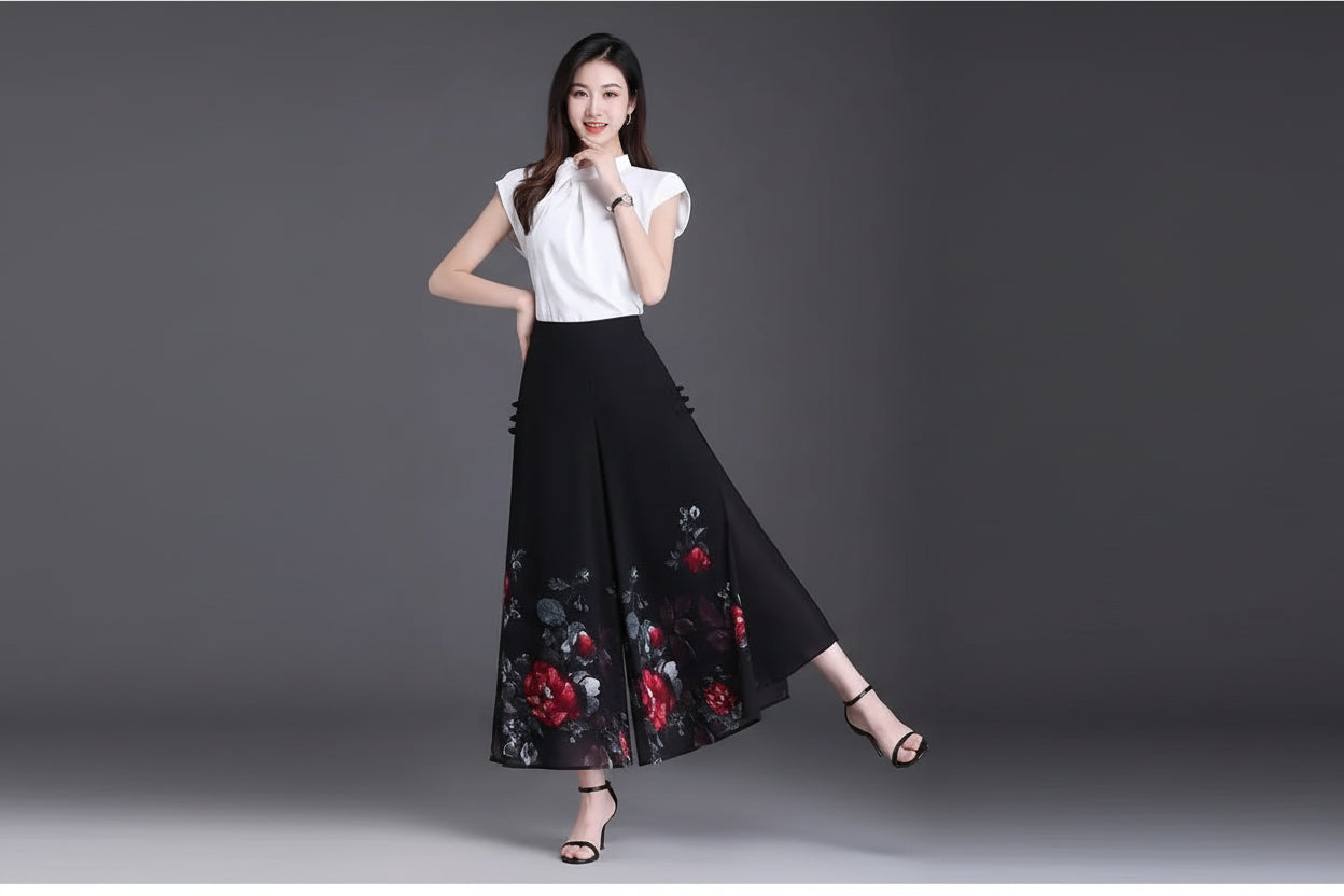 Pantalon Large Taille Haute Vintage | MDN Store