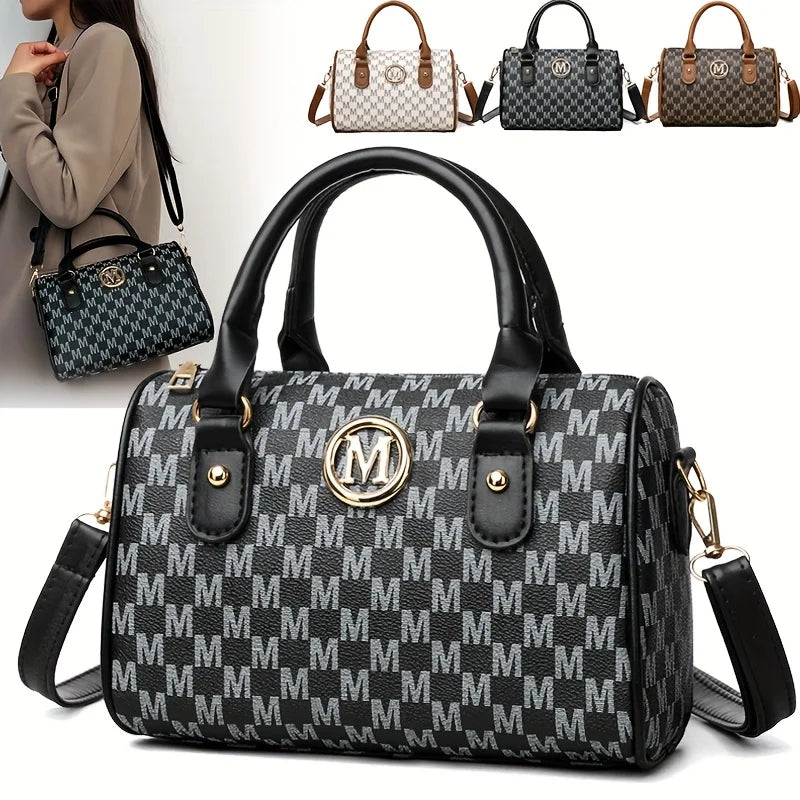Sac Bandoulière Logo M Doré Cuir | MDN Store