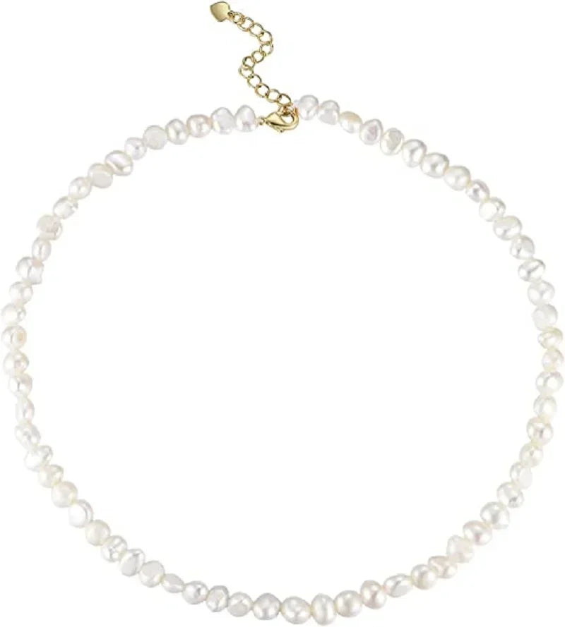 Collier Perles Baroques Naturelles Eau Douce Choker Femme | MDN Store