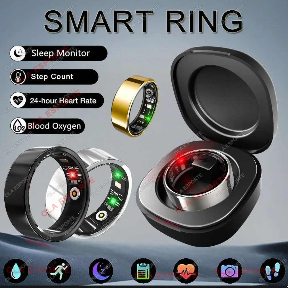 Bague Connectée Smart Ring Santé Étui Charge Étanche | MDN