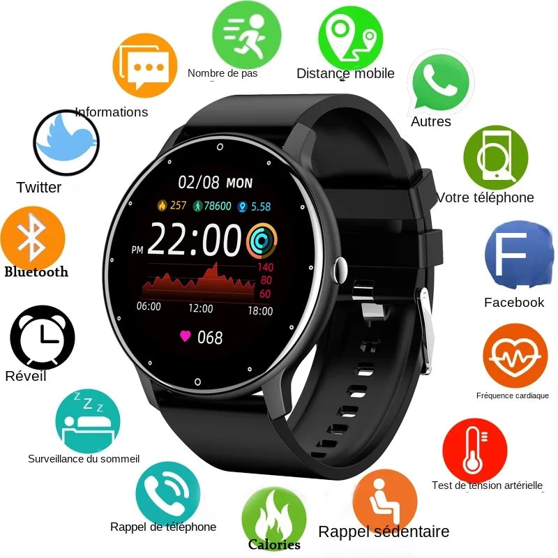 Montre Connectée Sport 1.28" IP67 Fitness Tracker | MDN