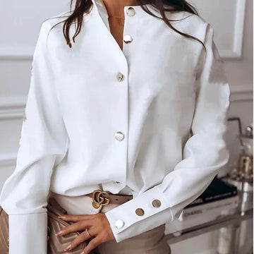 Blouse Femme Col Montant Bureau | MDN Store