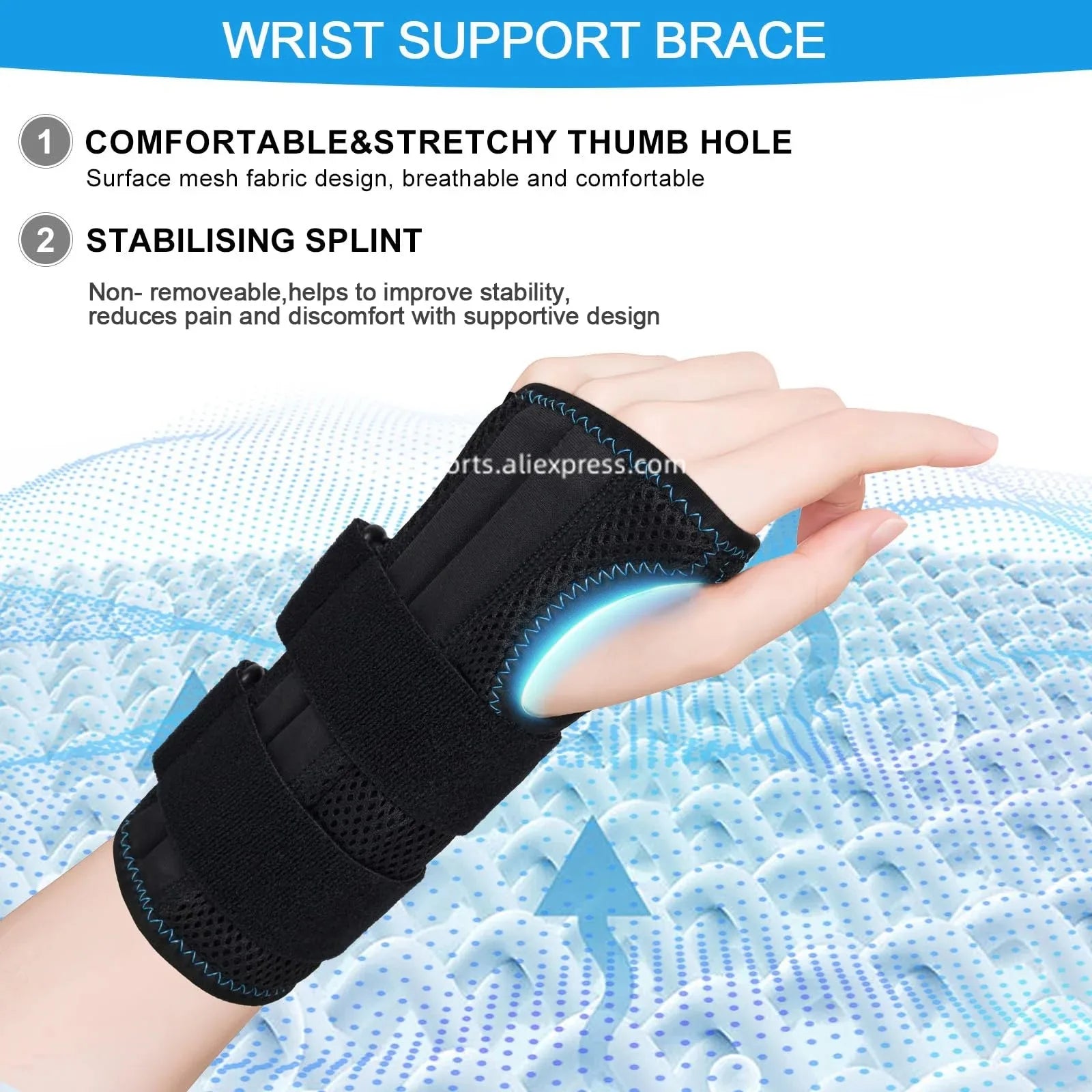 Bracelet Poignet Sport Réglable Musculation Haltérophilie Soutien | MDN Store