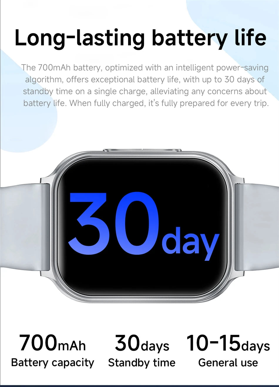 Montre Connectée GPS 1.83" Acier 700mAh IP68 | MDN