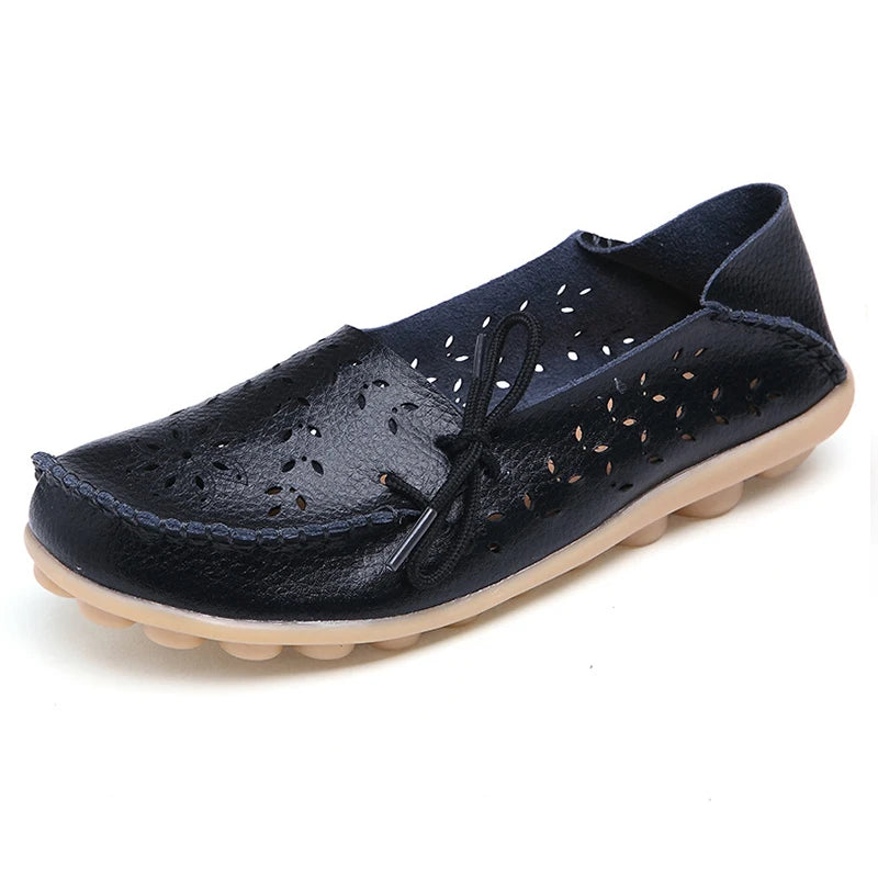Mocassins Cuir Souple Respirants Femme | MDN Store
