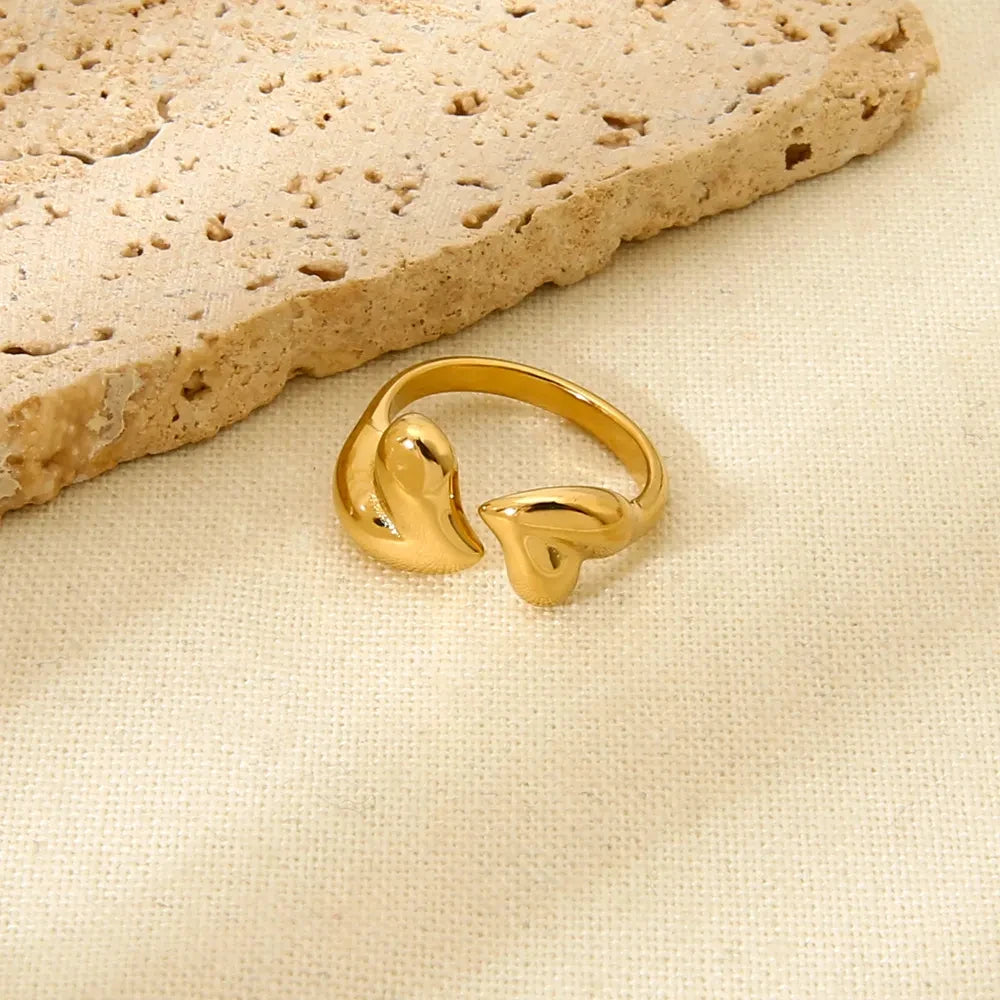 Bague Cœur Ajustable Acier Waterproof | MDN