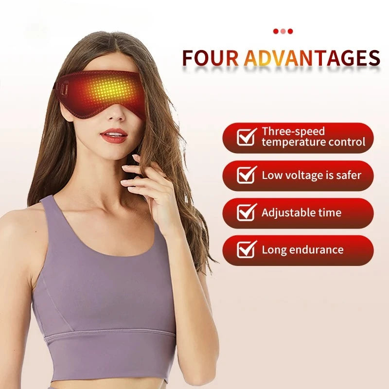 Masque Chauffant Yeux Électrique - Fatigue Oculaire, Cernes & Sommeil | MDN Store 25