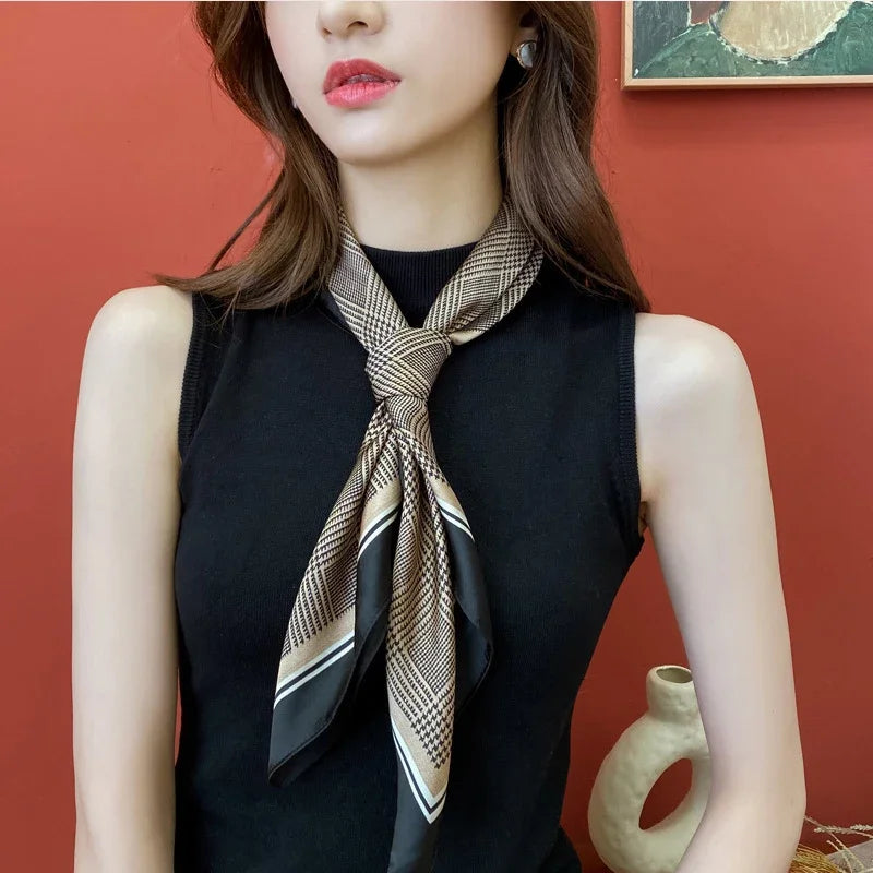 Foulard Soie Satin Femme Bandana Luxe | MDN Store