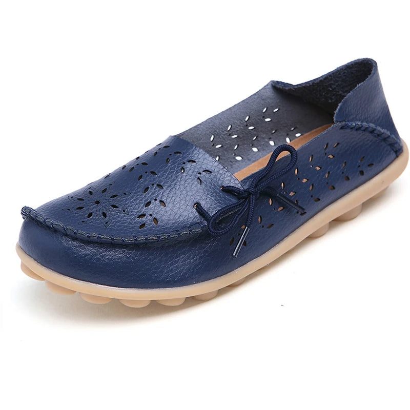Mocassins Cuir Souple Respirants Femme | MDN Store