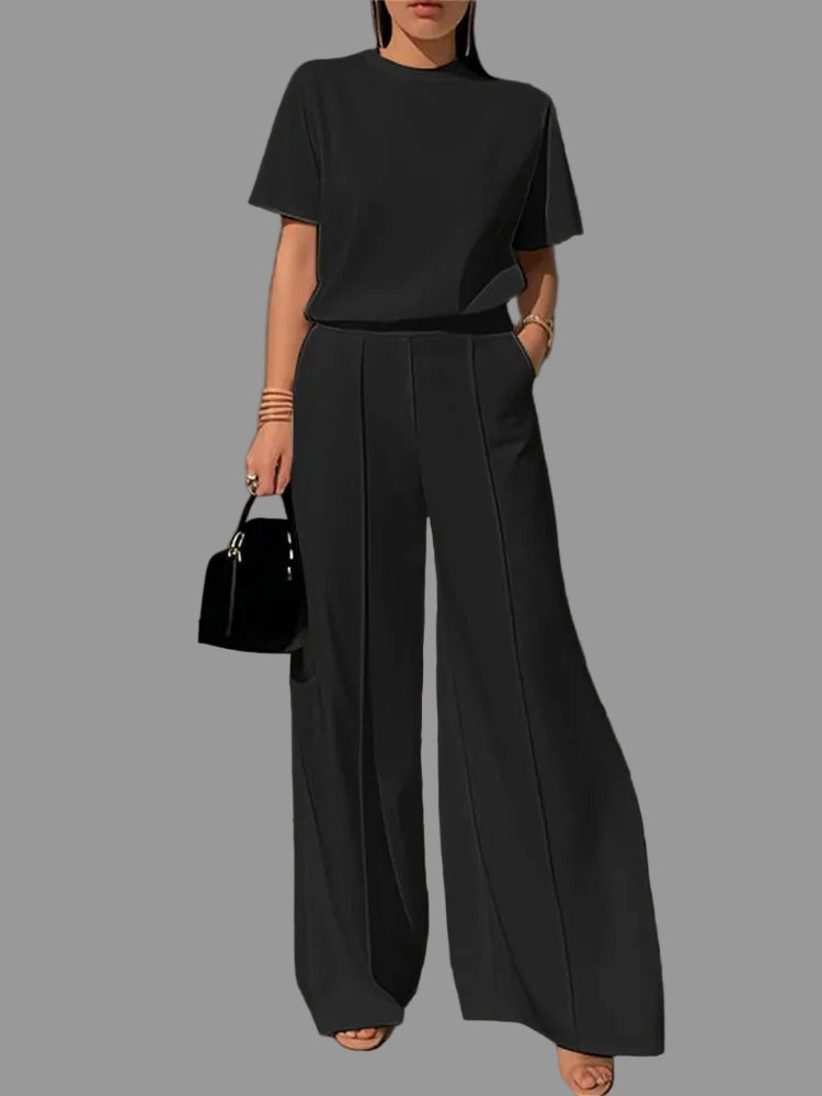 Ensemble Débardeur & Pantalon Large Minimaliste Kaki | MDN Store