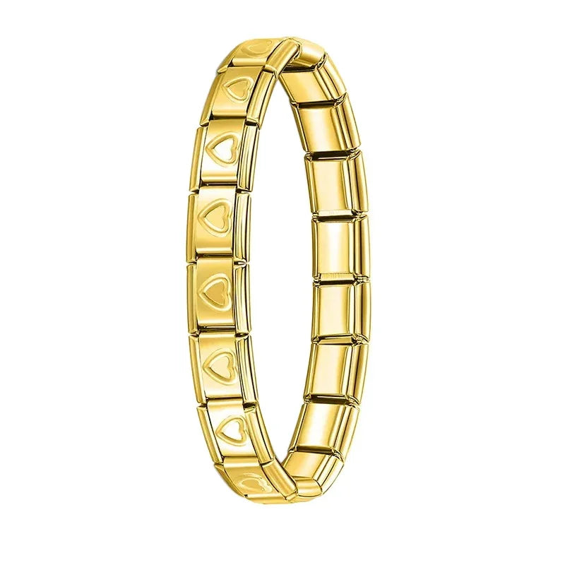 Bracelet Femme Elastique Charme Acier Inoxydable 9mm | MDN Store