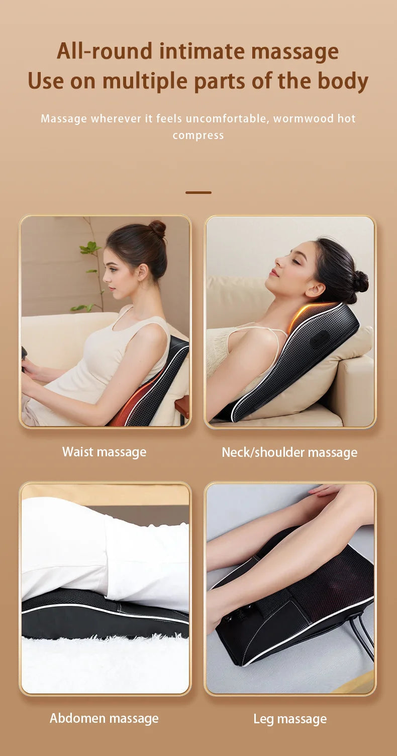 Masseur Cervical Électrique Shiatsu Chauffant Nuque Épaules | MDN Store