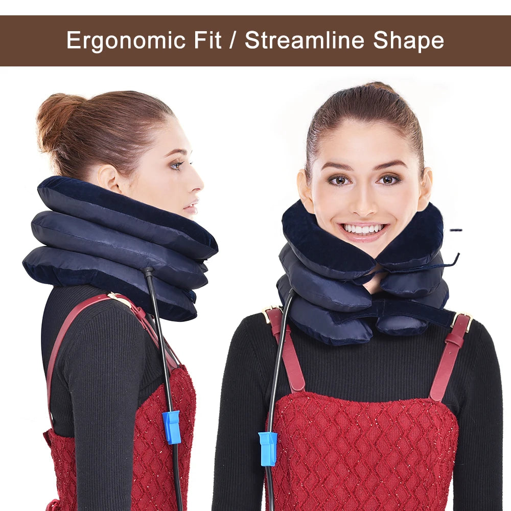 Coussin Cervical Gonflable Traction Nuque 3 Couches | MDN Store
