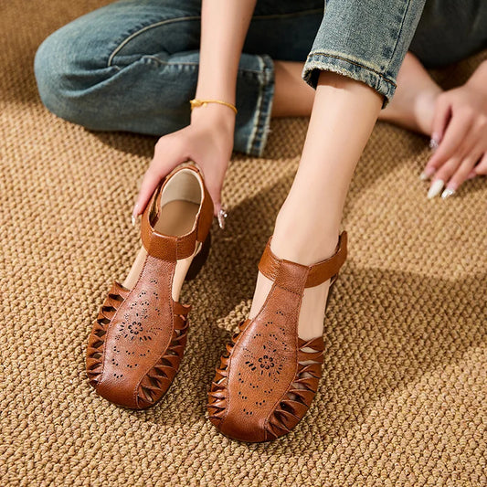 Sandales Gladiateur Cuir Bout Fermé Feerldi | MDN