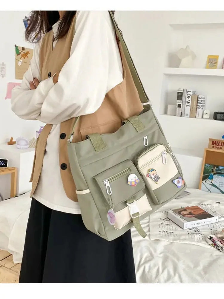 Sac Femme Imperméable Toile Grande Capacité Bandoulière | MDN Store