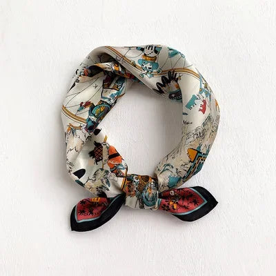 Foulard Carré Soie Naturelle 100% 53cm Femme | MDN Store