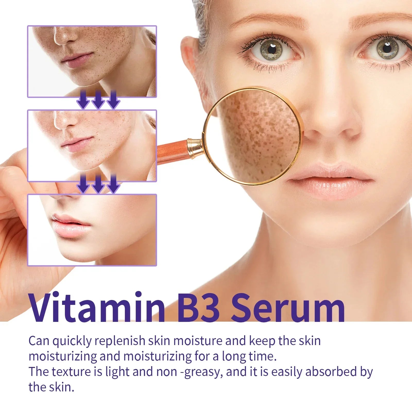 Sérum Visage Niacinamide Vitamine B3 Anti-Taches Éclat Hydratant | MDN Store 25