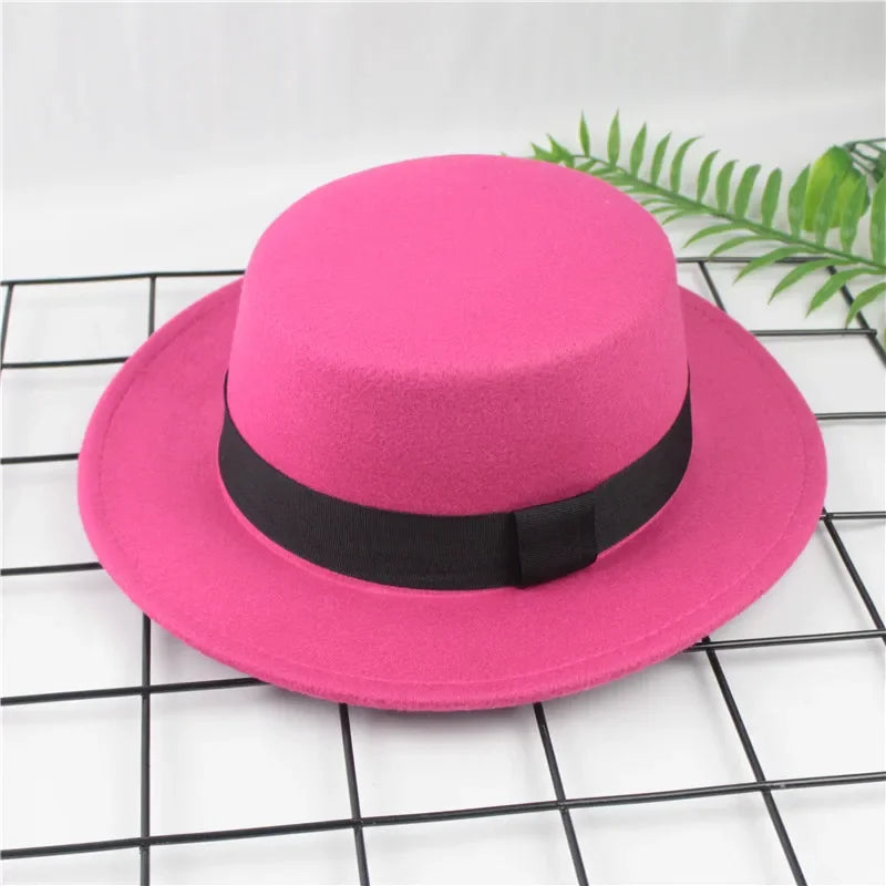 Chapeau Plat Vintage Laine Britannique | MDN