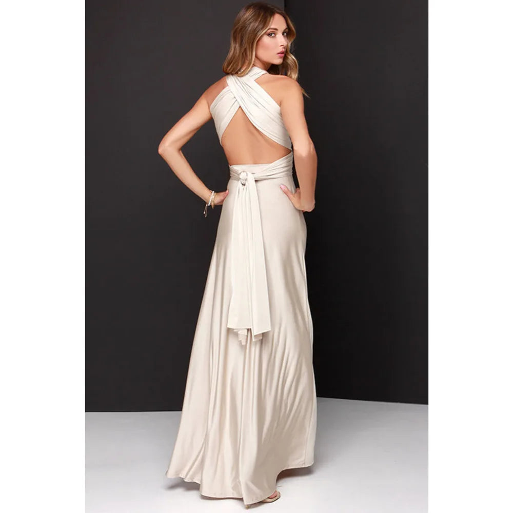 Robe Longue Femme Bandage Multiway Convertible Boho | MDN Store