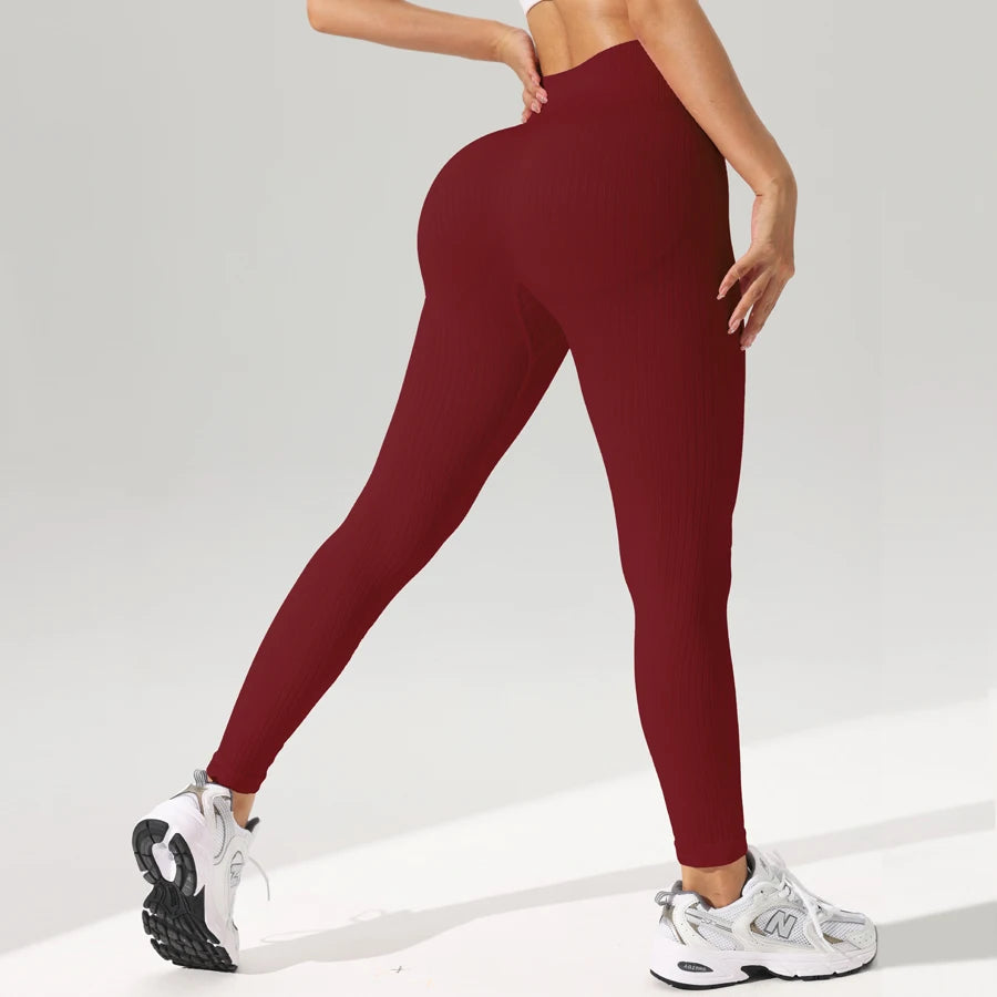 Legging Sport Femme Sans Coutures Yoga Taille Haute Gainant | MDN Store